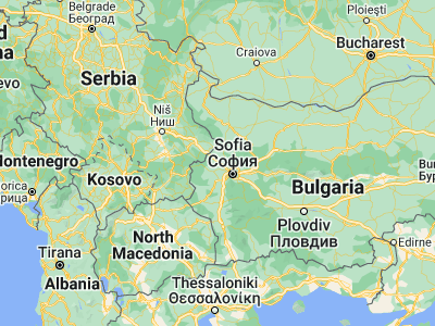 Map showing location of Slivnitsa (42.85, 23.03333)