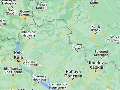 Map showing location of Sloboda (51.19806, 33.60695)