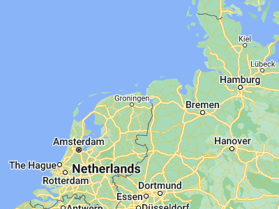 Map showing location of Slochteren (53.22078, 6.80547)