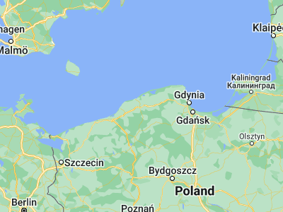 Map showing location of Słupsk (54.46405, 17.02872)