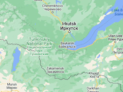 Map showing location of Slyudyanka (51.65944, 103.70611)