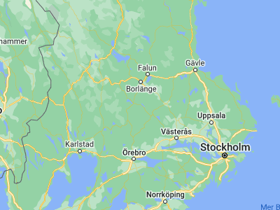 Map showing location of Smedjebacken (60.14181, 15.41416)