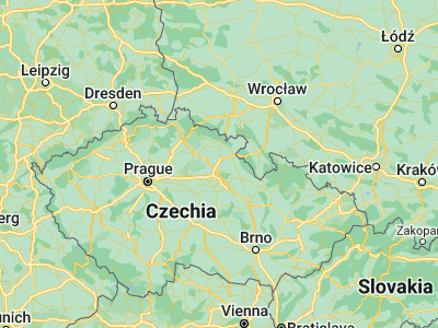 Map showing location of Smiřice (50.29978, 15.86508)