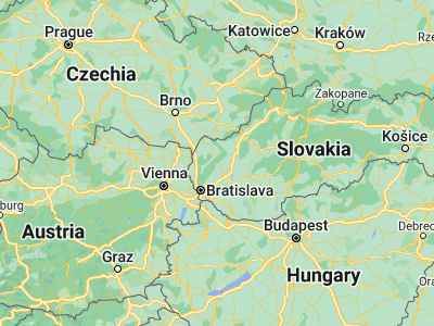 Map showing location of Smolenice (48.50478, 17.43067)