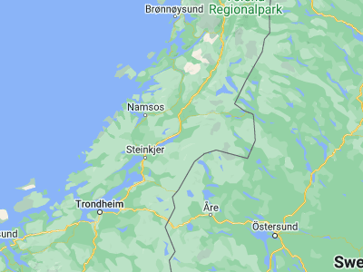Map showing location of Snåsa (64.2457, 12.37779)