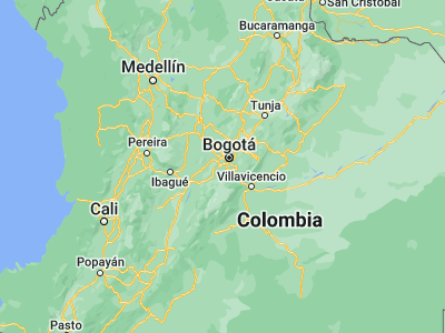 Map showing location of Soacha (4.57937, -74.21682)