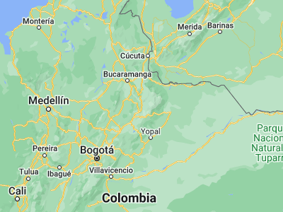 Map showing location of Soatá (6.33369, -72.68283)