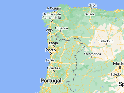 Map showing location of Sobreira (41.52371, -7.80234)
