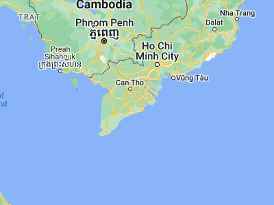 Map showing location of Sóc Trăng (9.60333, 105.98)