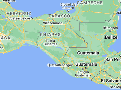Map showing location of Socoltenango (16.24496, -92.35058)