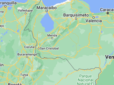 Map showing location of Socopó (8.23062, -70.82198)