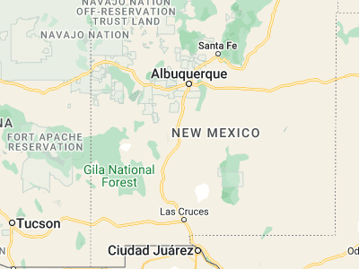 Map showing location of Socorro (34.0584, -106.89142)