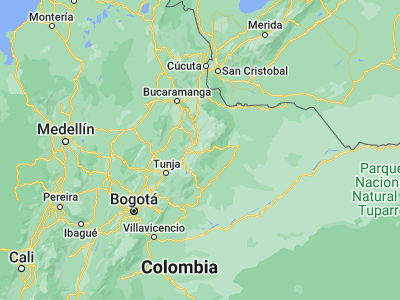 Map showing location of Socotá (6.04028, -72.63509)