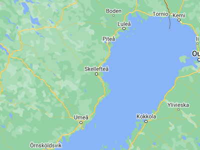 Map showing location of Södra Bergsbyn (64.71421, 21.08929)