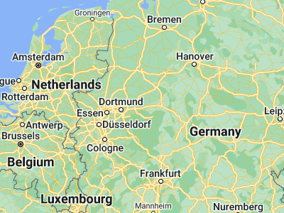 Map showing location of Soest (51.57558, 8.10619)