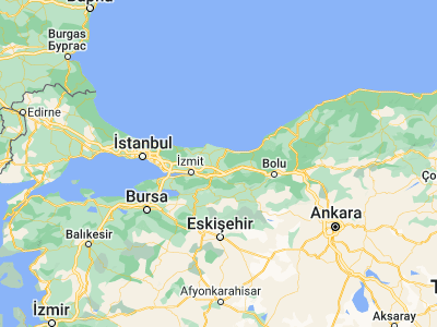 Map showing location of Söğütlü (40.9059, 30.47448)