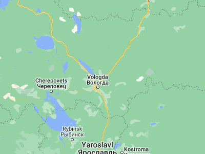 Map showing location of Sokol (59.46167, 40.12056)