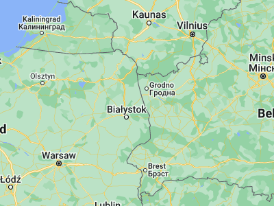 Map showing location of Sokółka (53.40715, 23.50228)
