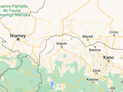 Map showing location of Sokoto (13.06092, 5.23902)