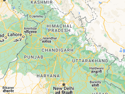 Map showing location of Solan (30.9086, 77.10873)
