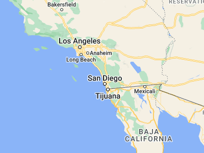 Map showing location of Solana Beach (32.99116, -117.27115)