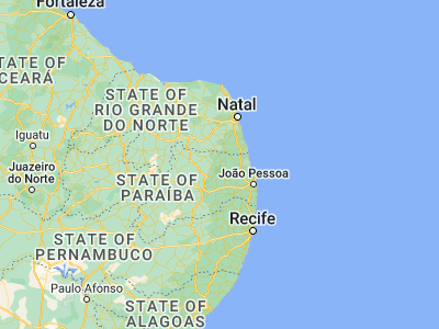 Map showing location of Solânea (-6.755, -35.54)
