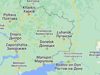 Map showing location of Soledar (48.67935, 38.08902)