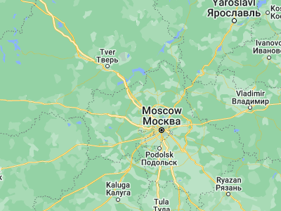 Map showing location of Solnechnogorsk (56.18333, 36.98333)