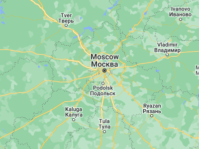 Map showing location of Solntsevo (55.63711, 37.38115)