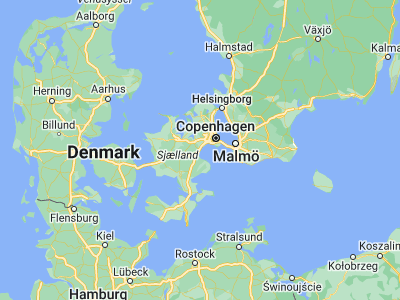 Map showing location of Solrød Strand (55.53285, 12.22227)