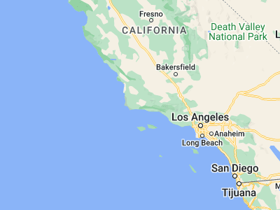 Map showing location of Solvang (34.59582, -120.13765)