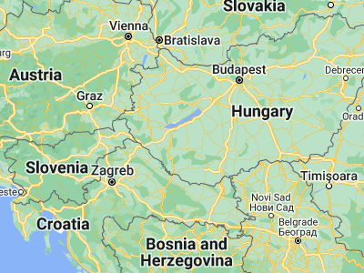 Map showing location of Somogyvár (46.5814, 17.66289)