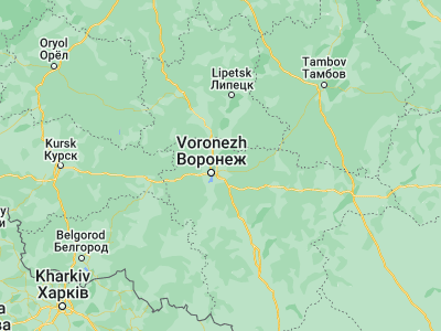 Map showing location of Somovo (51.74098, 39.36655)
