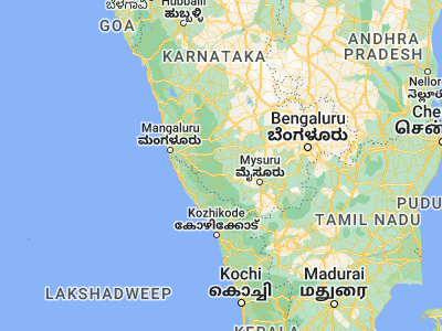 Map showing location of Somvārpet (12.6, 75.86667)