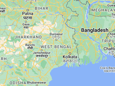 Map showing location of Sonāmukhi (23.3, 87.41667)