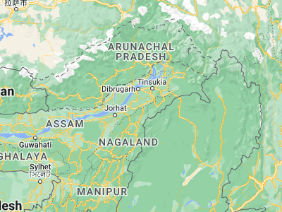 Map showing location of Sonāri (27.02462, 95.01629)