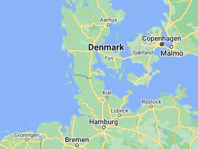Map showing location of Sønderborg (54.90926, 9.80737)