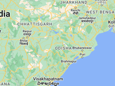 Map showing location of Sonepur (20.83333, 83.91667)