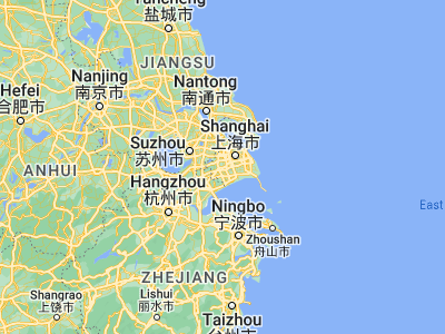 Map showing location of Songjiang (31.03595, 121.2146)