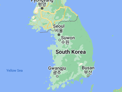 Map showing location of Songwon (36.91556, 127.13139)