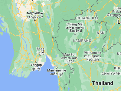 Map showing location of Sop Moei (17.96209, 97.93288)