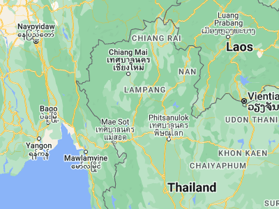 Map showing location of Sop Prap (17.88053, 99.337)