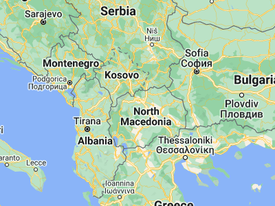 Map showing location of Сопиште (41.95472, 21.4275)