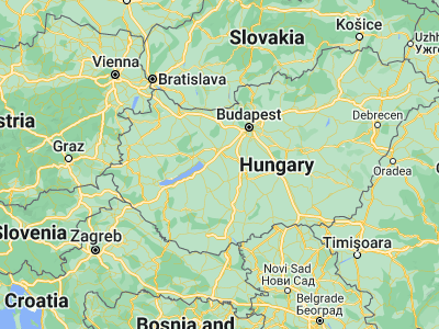 Map showing location of Soponya (47.01485, 18.45343)