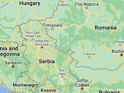 Map showing location of Şopotu Nou (44.84194, 21.86278)