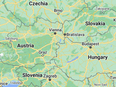 Map showing location of Sopron (47.68501, 16.59049)
