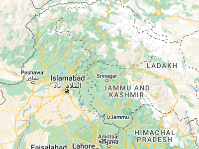 Map showing location of Sopur (34.28787, 74.47219)