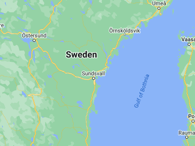 Map showing location of Söråker (62.505, 17.51333)