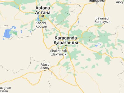 Map showing location of Sorang (49.7908, 72.83744)