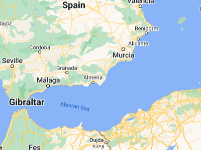 Map showing location of Sorbas (37.09761, -2.12349)